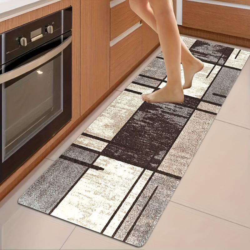 Geometric Abstract Πατάκι Κουζίνας Μαλακό Παχύ Πατάκι Κουζίνας Αδιάβροχο, αντιολισθητικό, αντιολισθητικό χαλί πατάκι δαπέδου