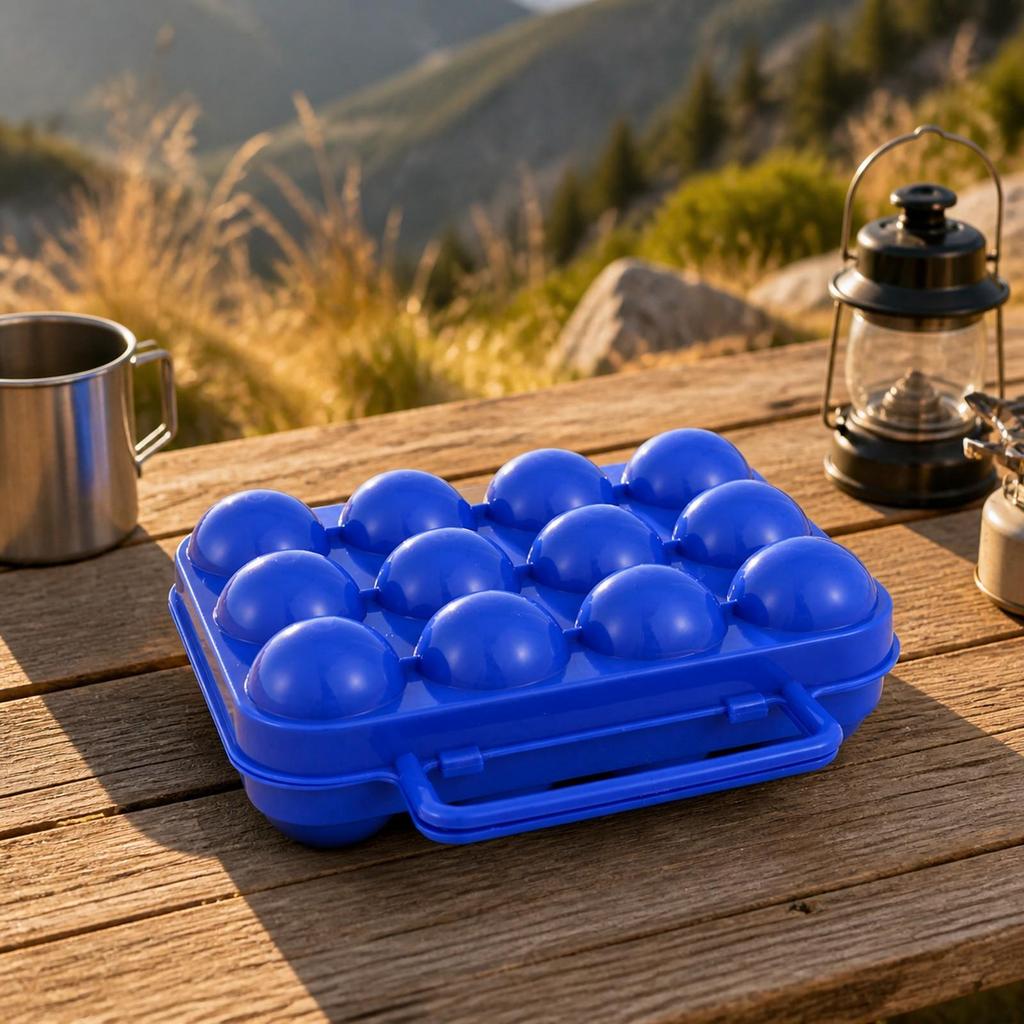 12-Egg Protection Container Travel-Friendly for Refrigerator Organization
