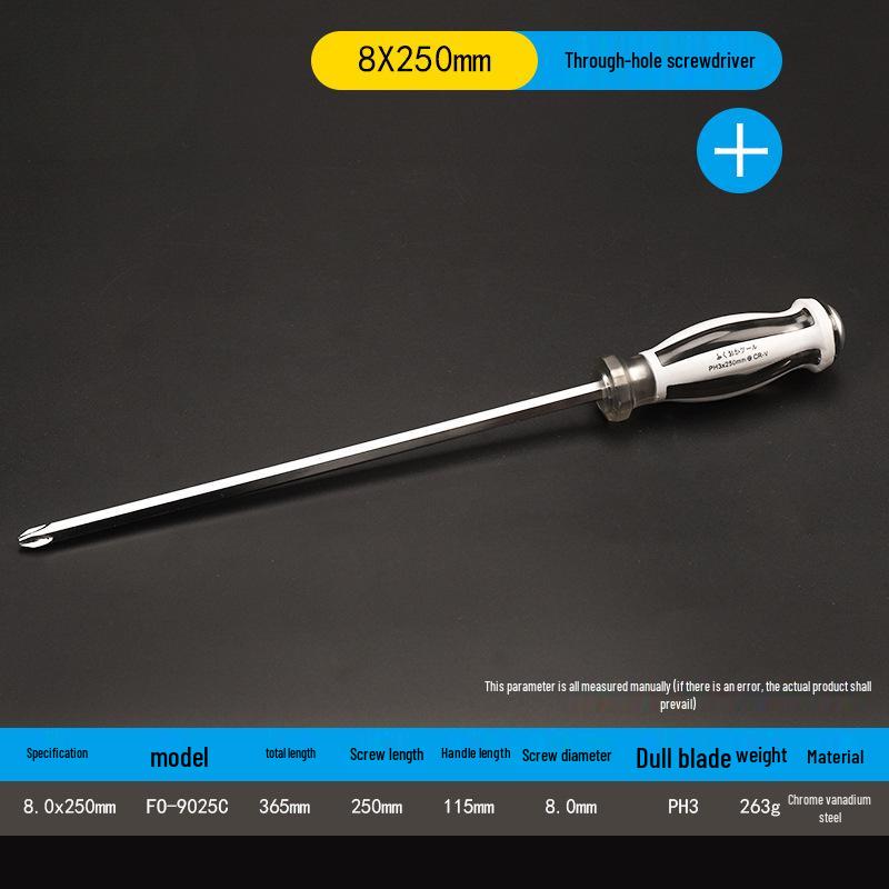 Industrial Grade Magnetic Screwdriver Set - Super Hard, Impact Resistant, Flat & Phillips Slotted Heads