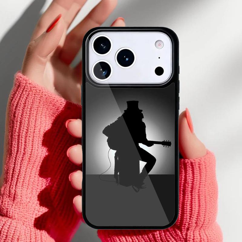 Vintage Musik Gitarren Handyhülle für iPhone 17 Air 16e 15 14 13 Pro Max Rückabdeckung für 12 11 Pro Coque
