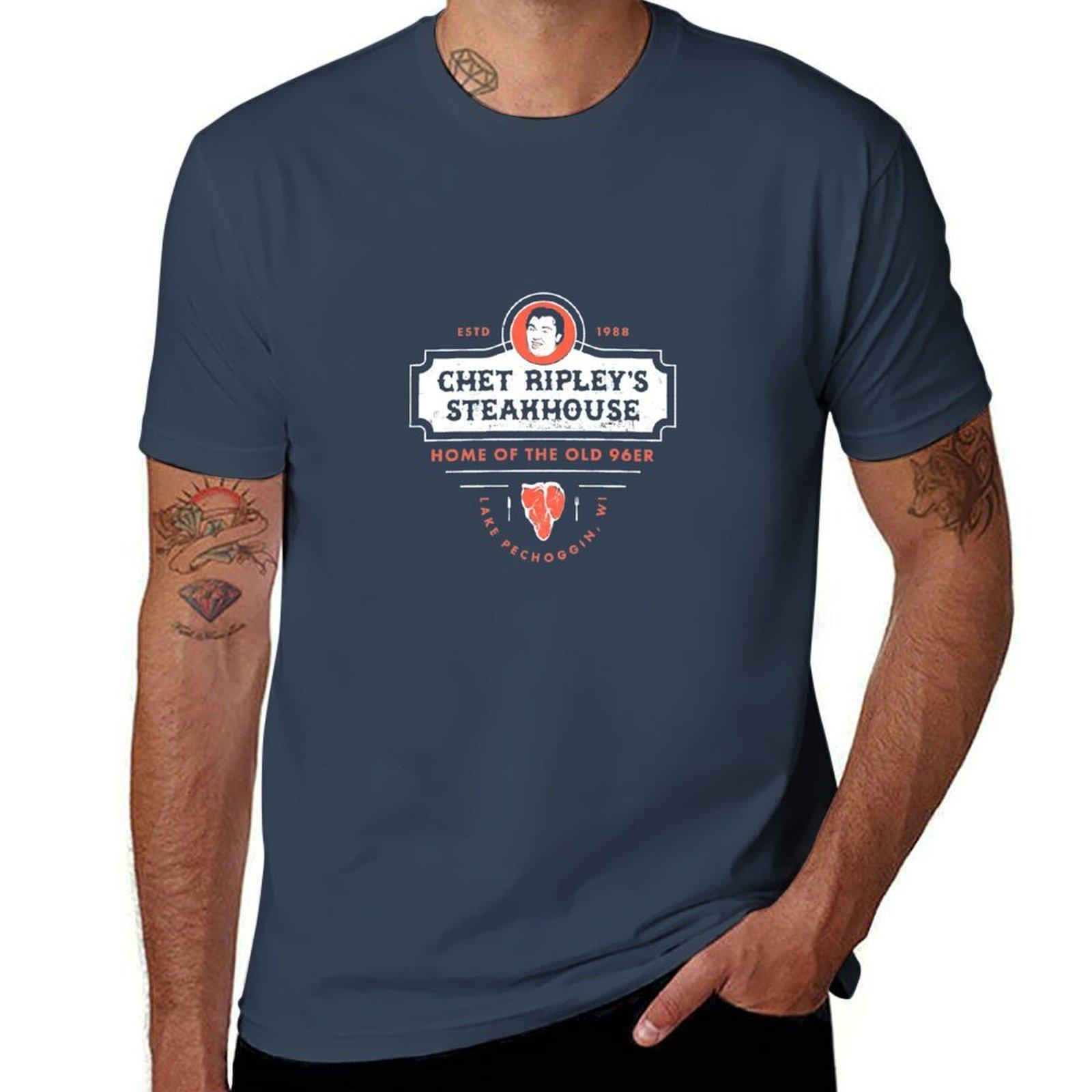 Chet Ripleys Steakhouse Old 96er Tshirt Big Size Loose Fit Tee Shirt S