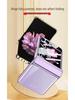 Samsung Z Flip6 Full Wrap Transparent Electroplated Magnetic Hinge Case