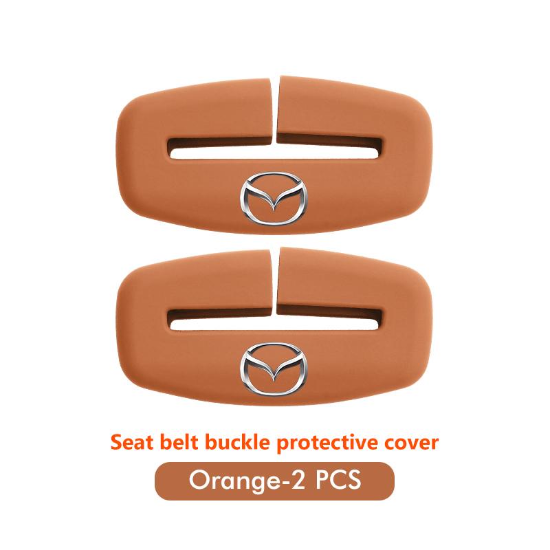 

2025 Hot Car Seat Belt Buckle Silicone Protective Anti-scratch Cover For Mazda Atenza Axela MX30 CX30 CX3 CX9 MX5 RX8 RX7