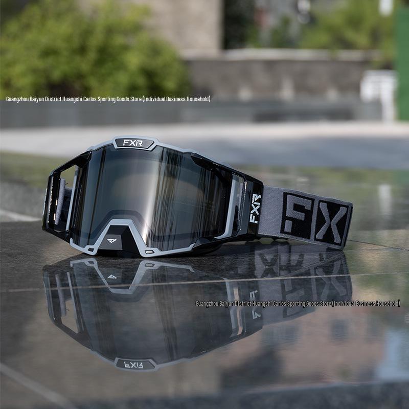 FXR Double-Layer Anti-Fog Goggles for Motorcycle, Off-Road, Mountain Biking & Skiing