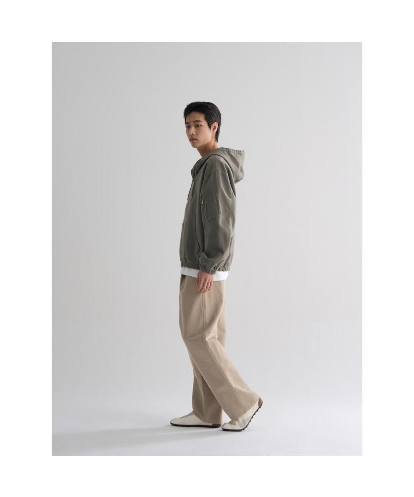 8seconds Natural Wash Hooded Jacket Khaki