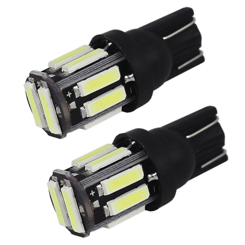 1 Ζεύγος Φώτα LED Αυτοκινήτου T10 7020 10smd Υψηλής Φωτεινότητας Λαμπτήρες Πορείας Φώτα Θέσης Φώτα Ανάγνωσης Πινακίδας Κυκλοφορίας
