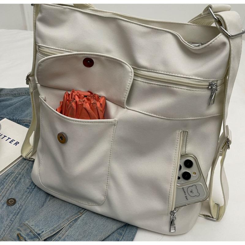 Large Capacity Tote Bag for Women 2025 New Multi-Pocket Single Shoulder Bag Simple and Versatile Commuter Bag for Women