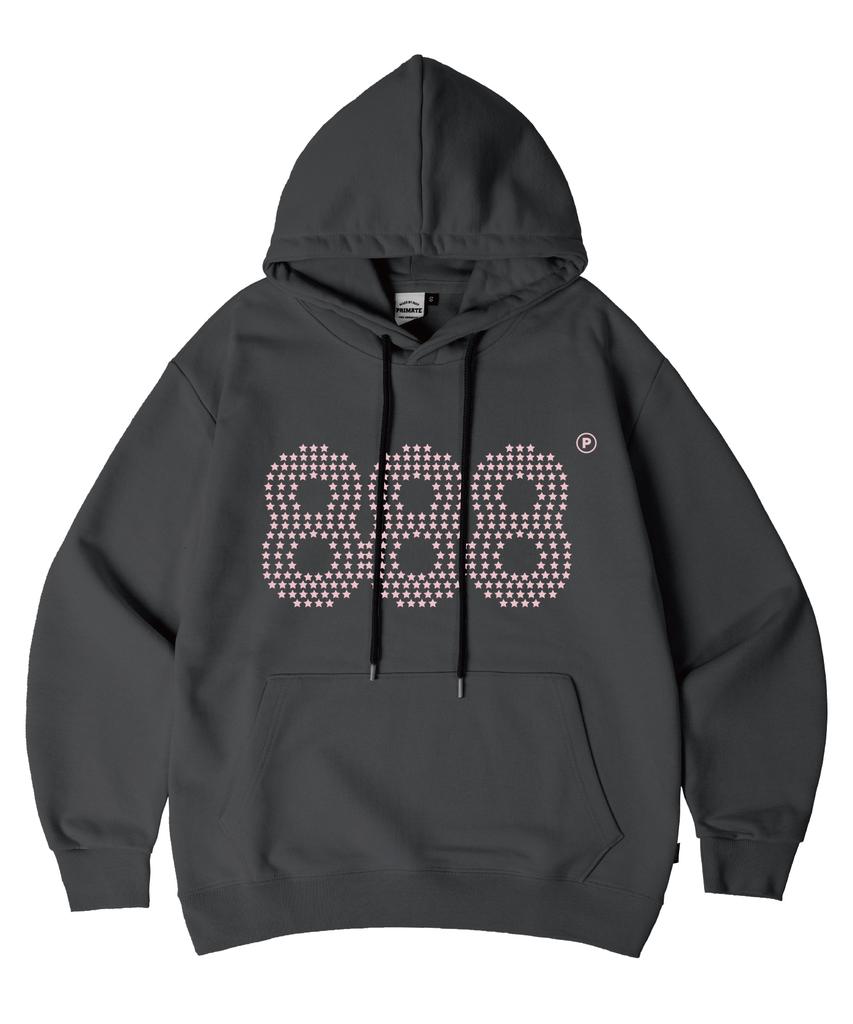 [Fleece-Lined/Non-Fleece-Lined] Star Number.888 Oversized Hoodie 10 Colors (C Type)