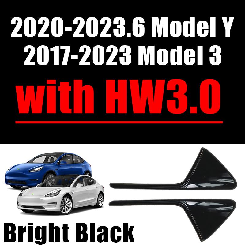 Car Side Camera Protective Cover ABS Carbon Fiber Protective Cover Turn Signal Cover Suitable for Tesla Model 3 Model Y