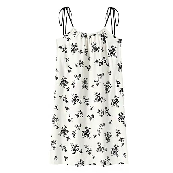 

Ailiyumo Long Cotton Camisole Dress with Cute Casual Sizes Women s Pajamas, Loungewear, Dress, Pockets, Nightgown, WH-XL білий