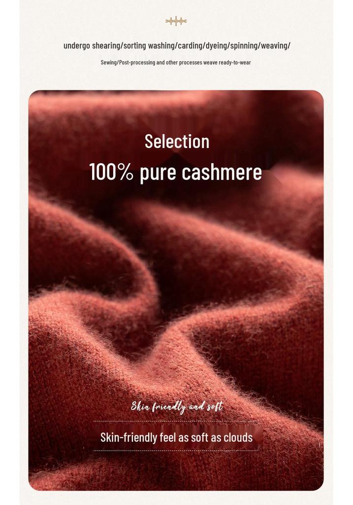 Women's Round Neck Cashmere Vest - 2024 Autumn/Winter Sleeveless Knit Pullover in Sweet Style
