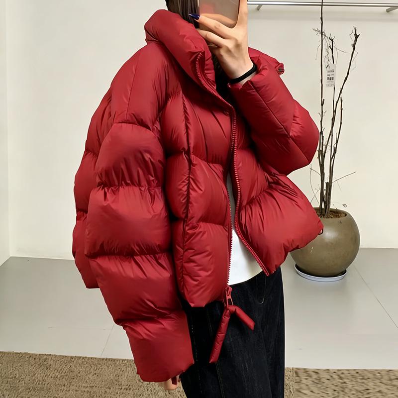 Women's Short Puff Down Jacket – New Style, 90% Duck Down, Winter Bread Jacket, Plus Size Available