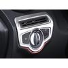 2016- Fit For Benz GLC X253 Headlight Switch Control Frame Silver Steel Trim