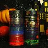 20 Rollen Halloween Festliches Schwarz-Gold-Druck Dekoratives Abdeckband Schwarz-Gold Washi Tape Set für DIY Handkonto