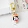 Cute Cartoon Resin Crying Girl Keychain - Doll Pendant for Bags, Backpacks, and Phones - Ideal Student Couple Gift