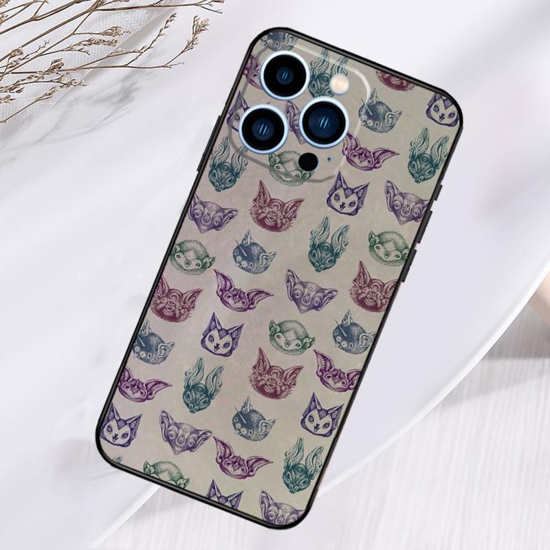 Halloween Bat Phone Case For iPhone 16 Pro Max 15 14 12 11 13 17 Pro Max Plus 12 13 Mini 16e 17 Air Cover