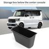 For Honda N-BOX JF5 JF6 Car Copilot Door Slot Storage Box Tray Pad Silica Gel Organizer Interior Accessories Tidying Black