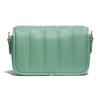 Coach Dinky 18 Fashion Casual Quilted Shoulder Flap Bag Lambskin Leather Crossbody Bag Small Women bags Macaron-Green C3843-B4OFU