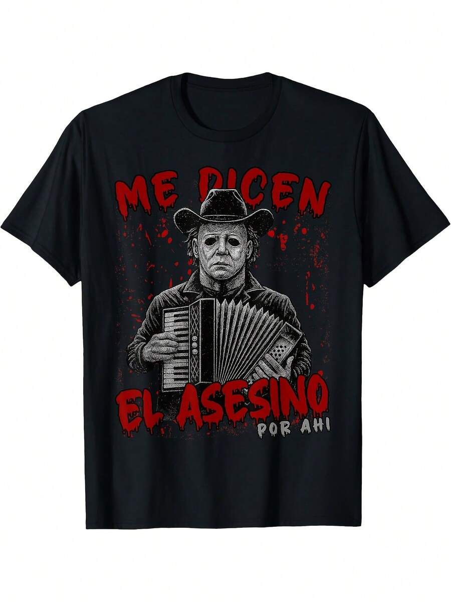 Funny Mexican Halloween TShirt They Call Me The Murderer S