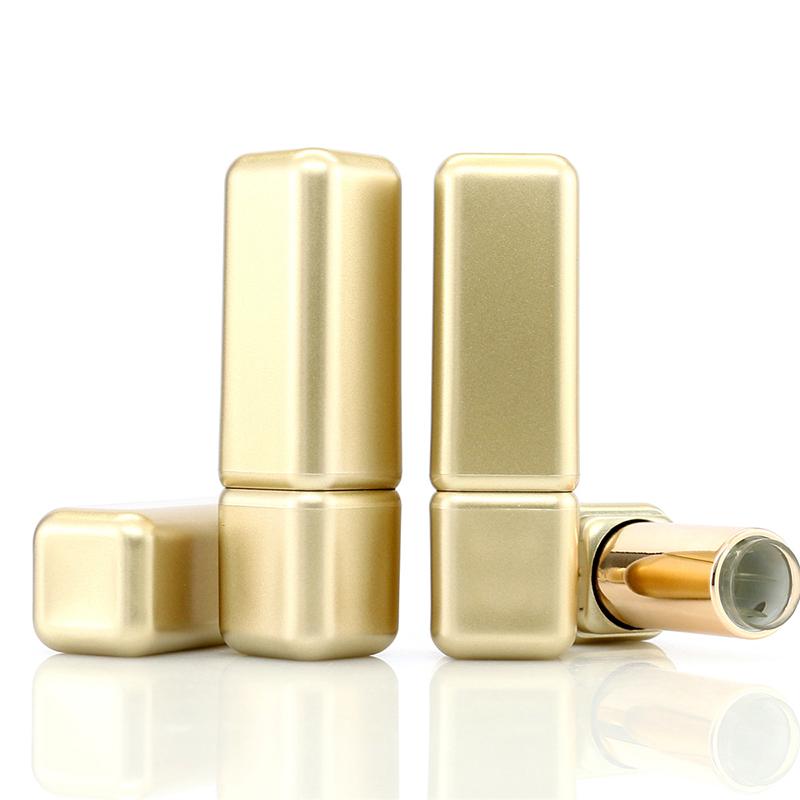 3.8G Asian Gold Empty Lipstick Tube Refillable Lipstick Bottle Diy Lip Balm Container Lip Stick Lip Balm Sample Tubes Vials