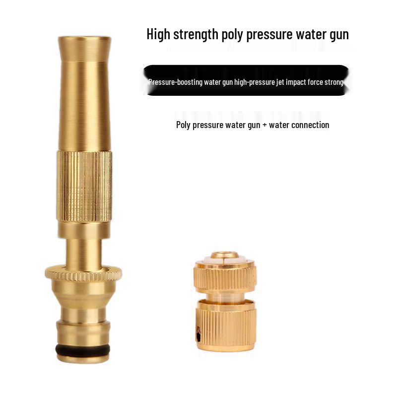 High-Pressure All-Copper Car Wash Spray Gun Set with Hose and Nozzle