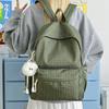 Vintage Plaid Ins Style Backpack Cute Korean Travel Daypack Lightweight Waterproof for Students Less