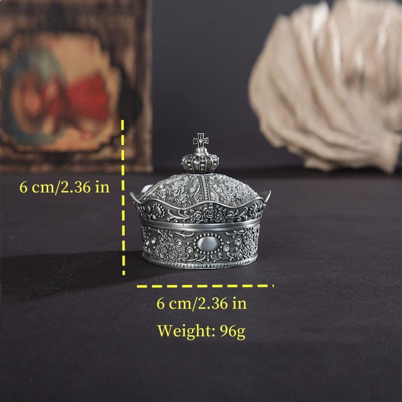 Zinc Alloy Jewelry Box European Color Storage Jar With Cover Canned Sugar Cans Candy Box Cotton Swab Box Cotton Pad Storage