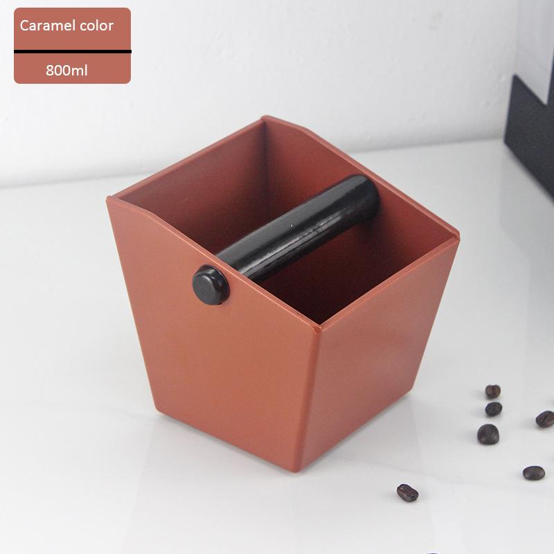 800ML/450ML Coffee Knock Box Anti Slip Coffee Dump Bin Bucket Espresso Grounds Container Home Cafe Waste Bin Coffee Accessories