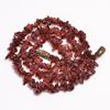 Natural Mozambique Garnet Gemstone Uncut Smooth Beads Necklace 6-10mm 18" UB8383 UB-8383