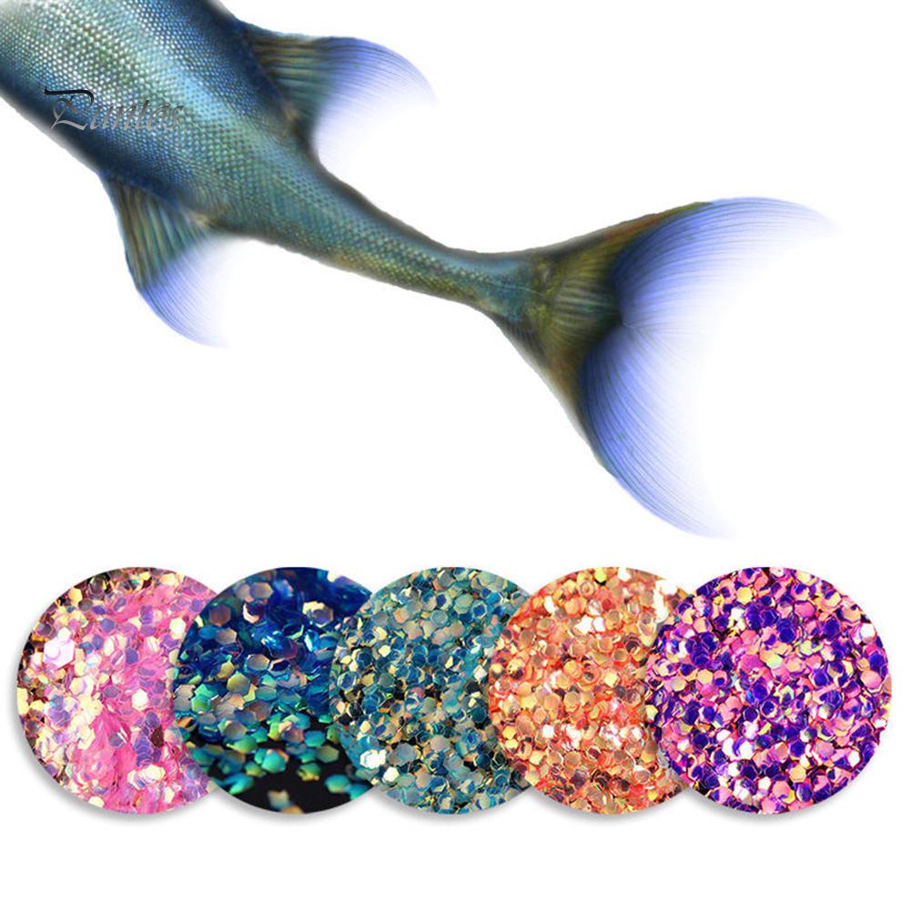 Puntos Nail Art UV Gel Acrylic Glitter Scale Tips Sequins Manicure DIY Decoration Tool