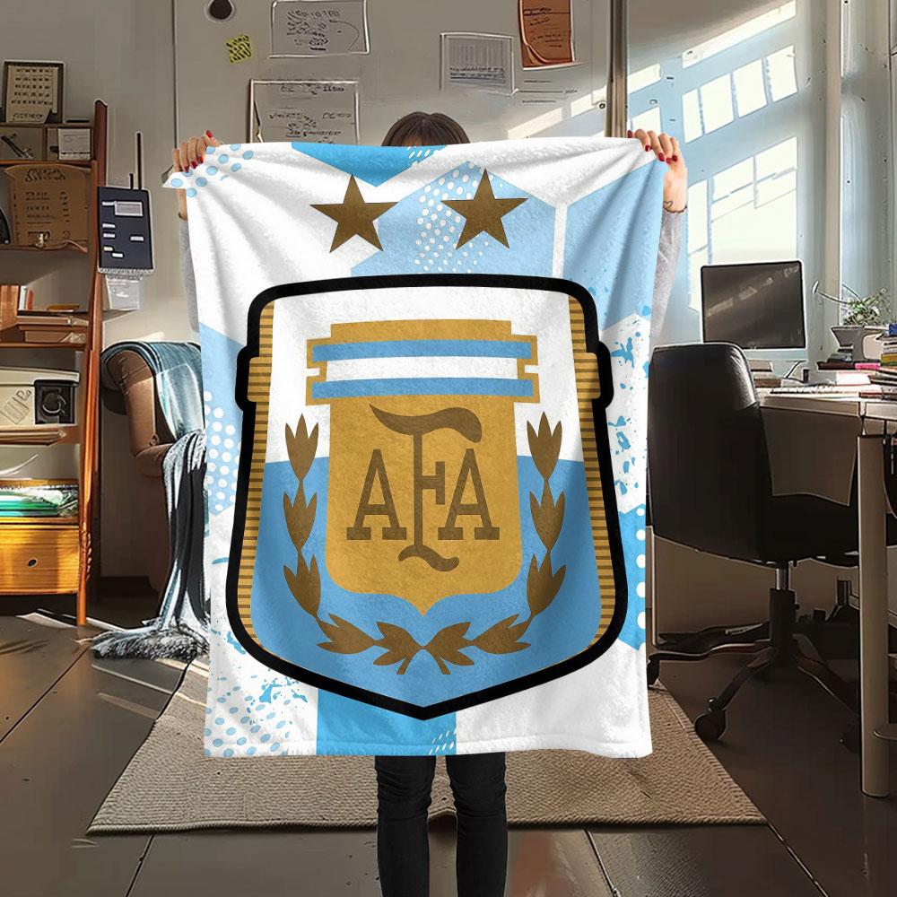 1PC Messi Patterned Flannel Blanket Suitable For All Seasons for Home Decor Warmth and Comfort Gifts Holiday Present