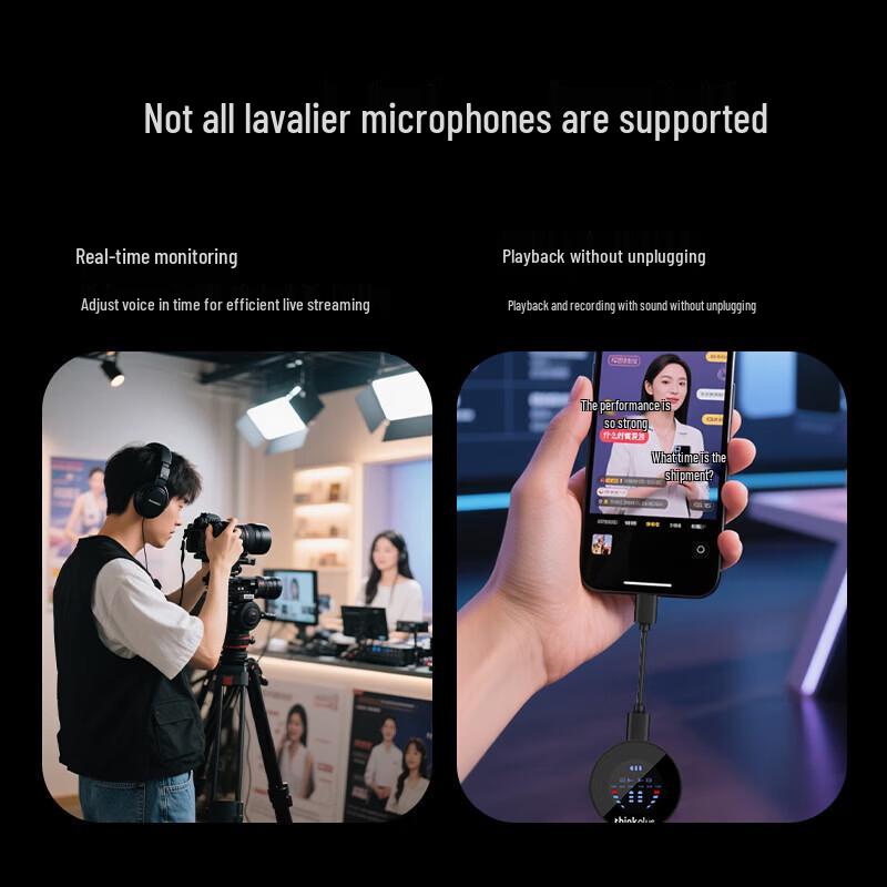 Lenovo YL70 Wireless Dual Lavalier Microphone (CN version)