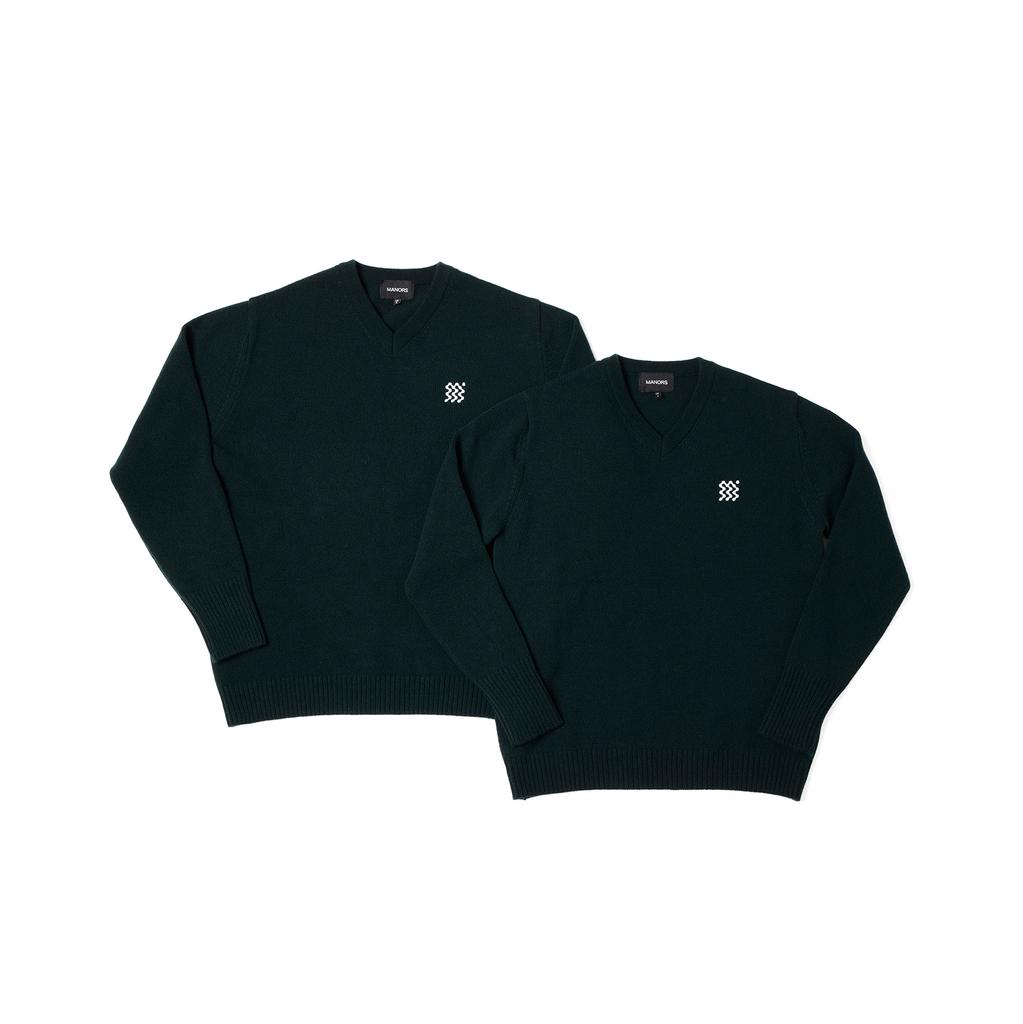 THE GREENCUP [The Green Cup X Manners] V-Neck Knit - Green