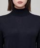 MUSINSA STANDARD WOMAN Women'S Merino Wool Blend High-Gauge Turtleneck Knit [Navy]