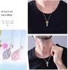 Titanium Steel Hollow Memorial Pet Cremation Pendant Necklace