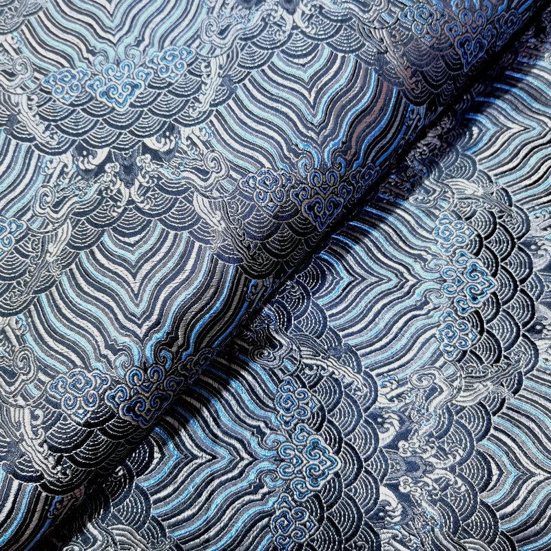 Ancient Style Silk Satin Fabric for Traditional Chinese Tang Suit Cheongsam Embroidered Hanfu Material Handcraft Packaging Cloth