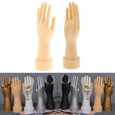 Pack of 2 Women Hands Finger Model Ring Bracelet Bangle Jewelry Display Stand Manikin