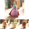 Adorable Cute Sandwich Plush Toy Keychain Hamburger Eggplant Doll Accessory