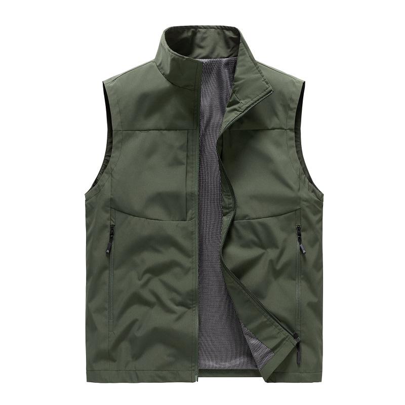Men's Outdoor Quick-Drying Multi-Pocket Fishing & Mountaineering Vest - Waterproof & Sleeveless