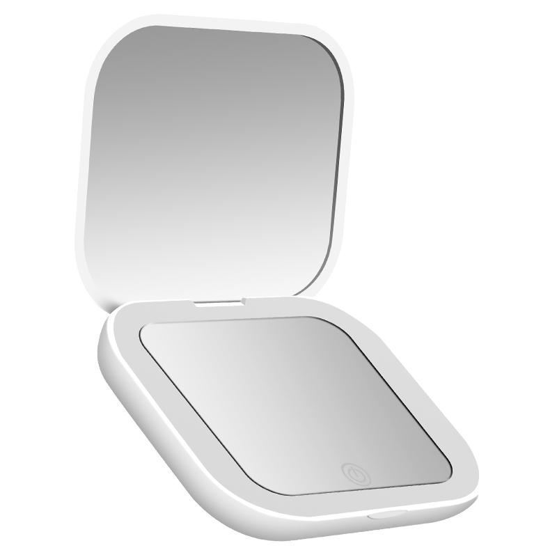 Compact Mirror with Lights 1X/2X Magnification Portable Folding Handheld Small Pocket LED Travel Makeup Mirror for Gift Purse Interior Mirrors6