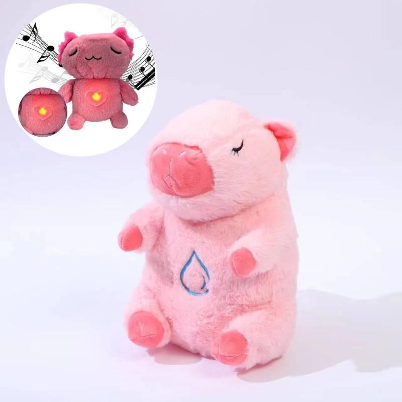 Adorable Plush Bear And Koala Breathing Toy With Soothing Glow And Sound Features