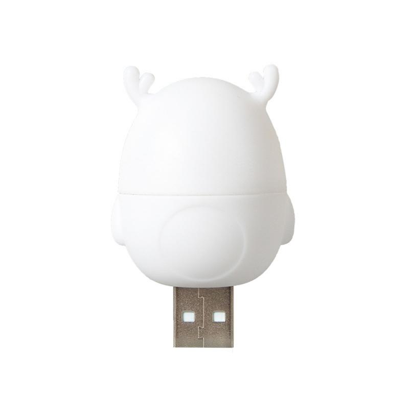 Mini USB LED Night Light Wireless Night Light Recharge Bedroom Bedside Kitchen Lamp Cartoon Decoration Table Lamp For Kids Gift