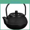 Kettle Iron Teapot Cast Set Small Loose Leaves Decorate Black Teakettle Adornment