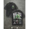 Malibu California Palm Tree T-Shirt Washed T-Shirt Comfort Color Vacation Gift -