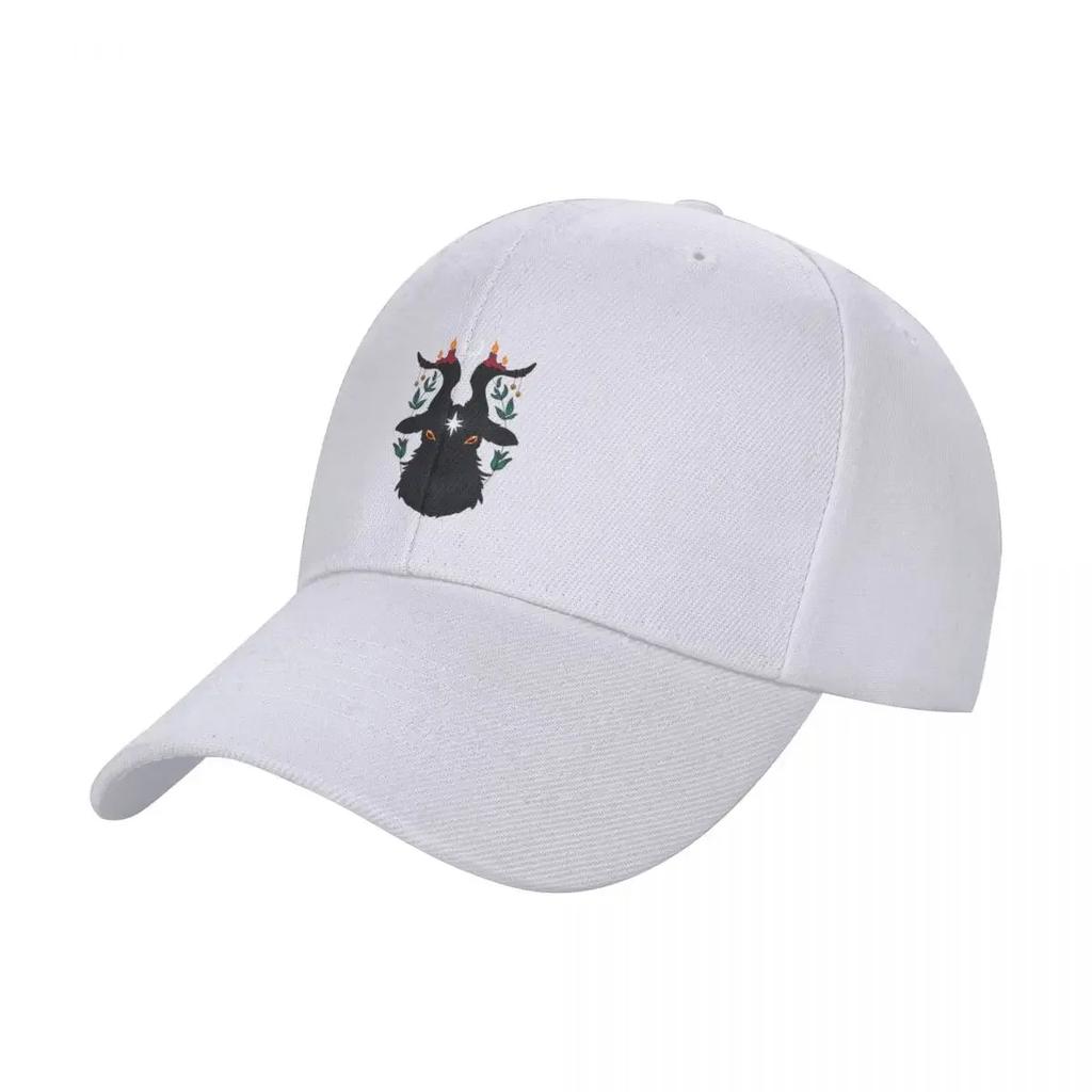 New Yule Goat Baseball Cap Black Anime Hat Hood Trucker Hat Womens Beach Visor Unisexs
