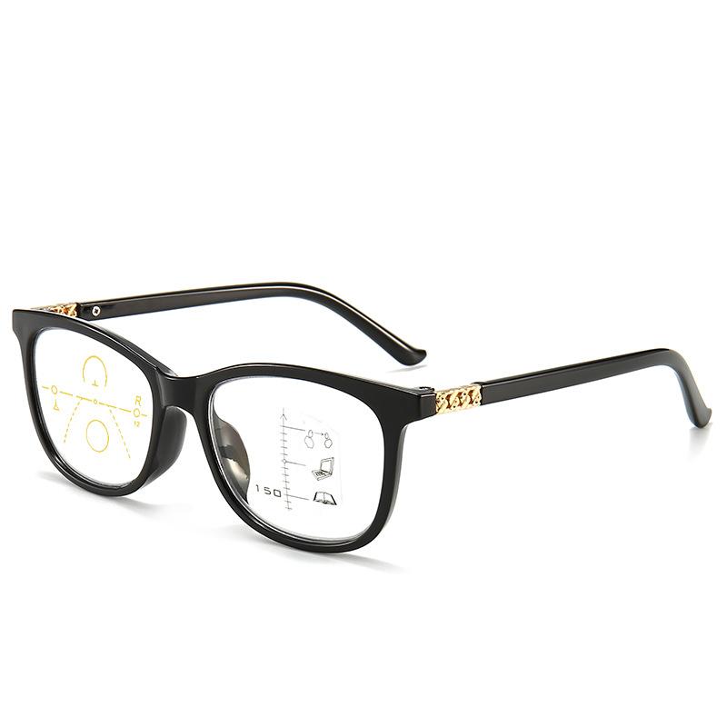 Retro Comfortable Anti-Blue Progressive Multi-Focus Reading Glasses, Men'S And Women'S Large-Frame Large-Channel Smart Glasses