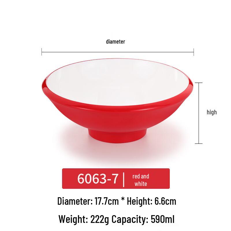 

Handun Nordic Style Melamine Square Noodle Bowl Set
