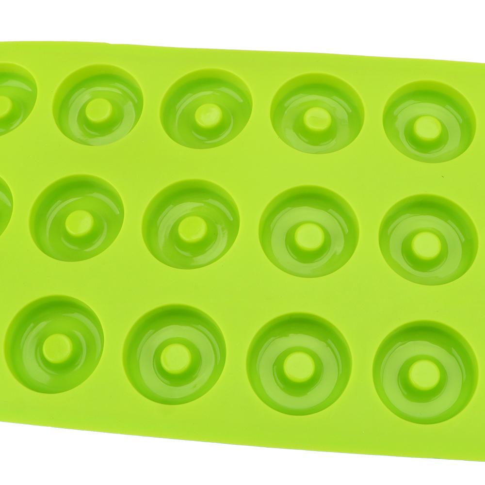 Reusable Biscuit Cake Molds Donut Dessert Baking Pan Silicone Mould 4cm 18-Cavity Mini Chocolate/ Donut Silicone Mold