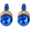 KIMISS Windshield Washer Nozzle, 2pcs Universal Aluminum Alloy Car Auto Front Windshield Sprayer Washer Nozzle(Blue) windshield washer heavy duty