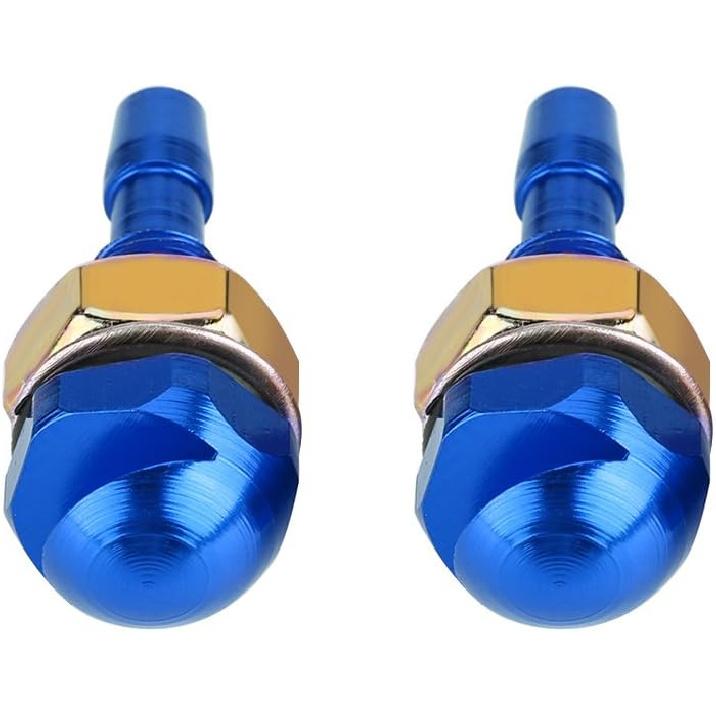 KIMISS Windshield Washer Nozzle, 2pcs Universal Aluminum Alloy Car Auto Front Windshield Sprayer Washer Nozzle(Blue) windshield washer heavy duty